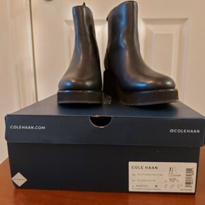 Cole Haan Women's ZeroGrand City Wedge Side-Zip Ankle Boots